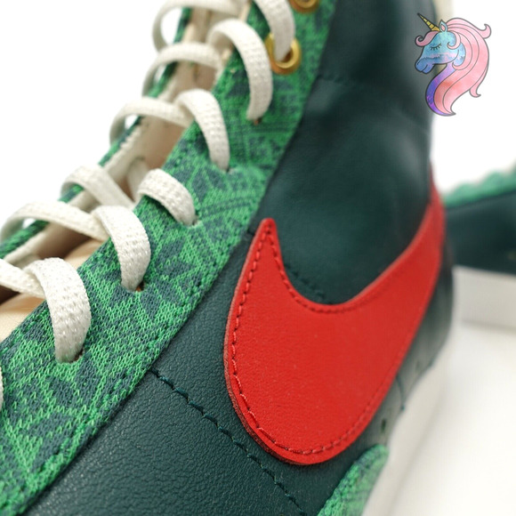 Nike Blazer Mid 77 Vintage Nordic Christmas Mens Size 8.5 DC1619-300 Womens 10